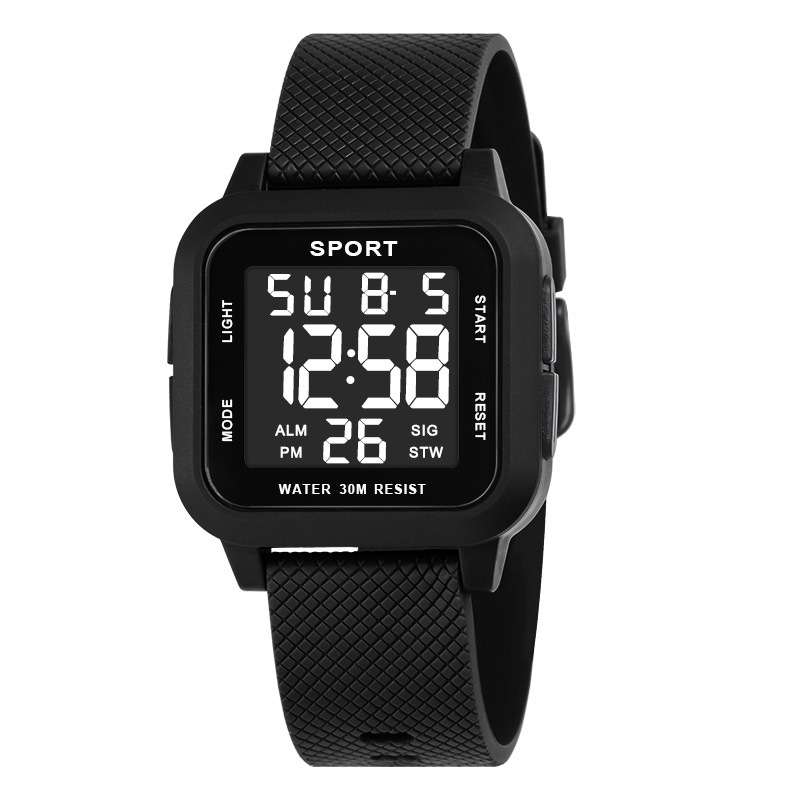 Black Sports Watch Men's Digit - Digital Alarm Clock review and price