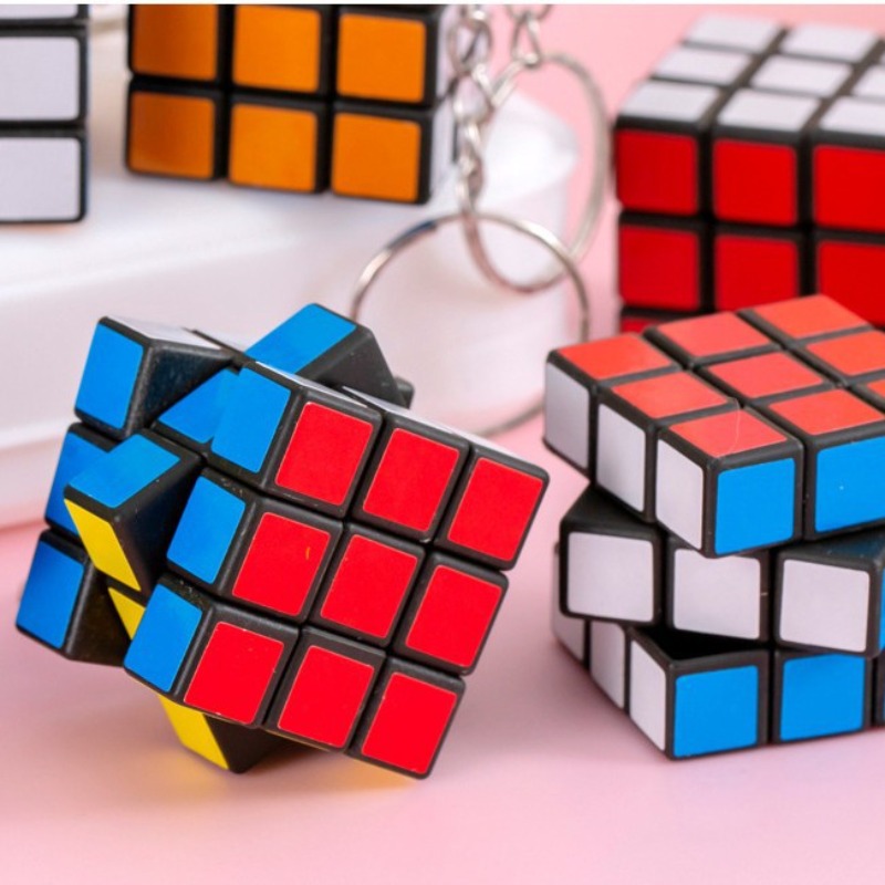 Mini 3x3 Magic Cube Keychain P - Electronics Gadgets Bag review and price