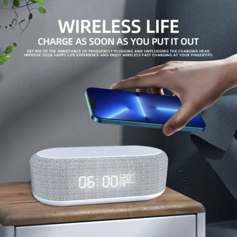 Wireless Charger Pad Phone Ala - Digital Alarm Clock review and price