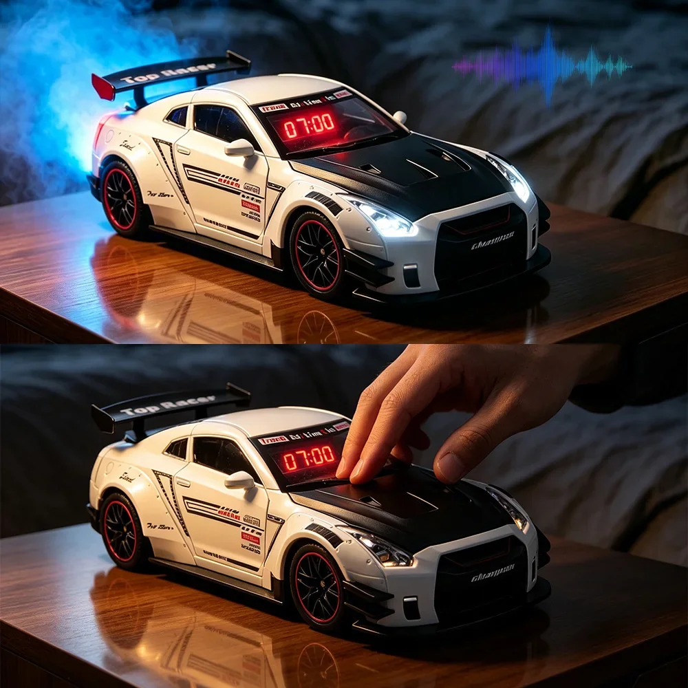 Simulated Sports Car Alarm Clo - Digital Alarm Clock review and price